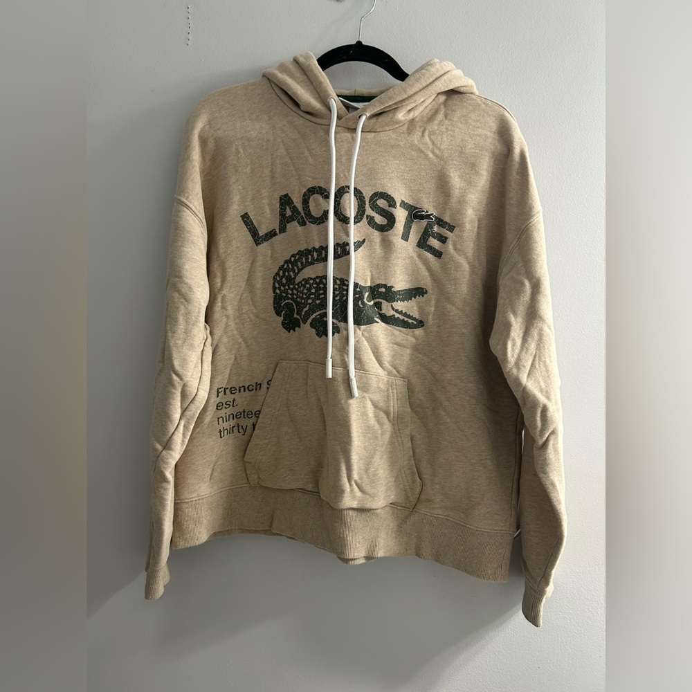 Lacoste Mens Loose Fit Crocodile Hoodie - Picture 4 of 9